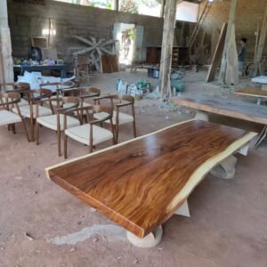 Suar wood finished slab 200x90x8cm