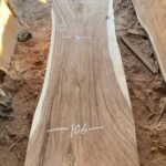 Suar wood sanded slab 250x100x8cm