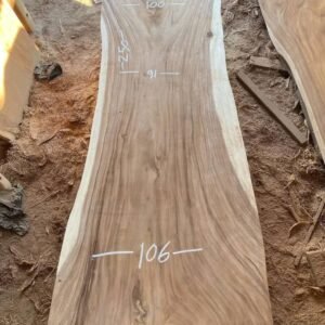 Suar wood sanded slab 250x100x8cm
